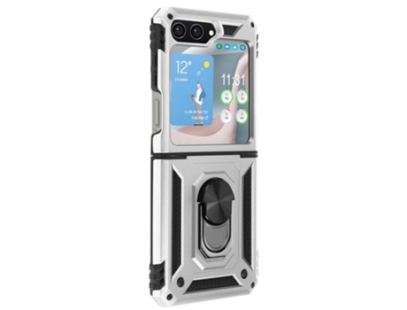 Funda para Samsung Galaxy Z Flip 5 AVIZAR Acrílico Plateado