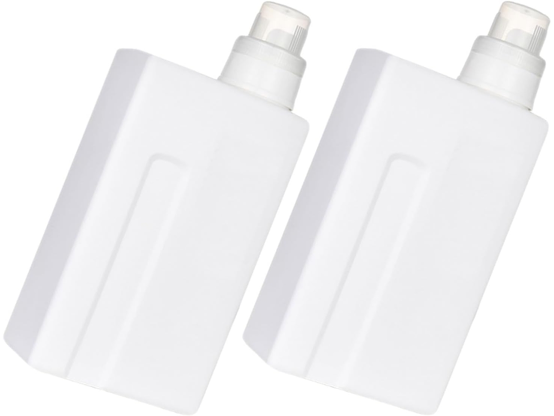 Lot De 2 Botellas Vides Pour Lessive 1000 Ml Polyvalentes Impermeables En Plástico Récipients