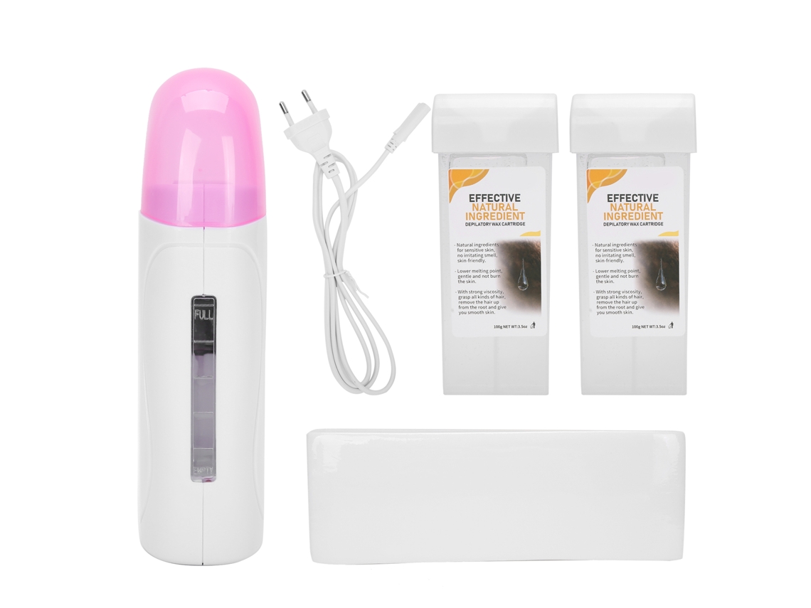 Kit De Depilación Con Cera Caliente Con Máquina Eléctrica Para Fundir La Cera, Enchufe Europeo, 220 V.