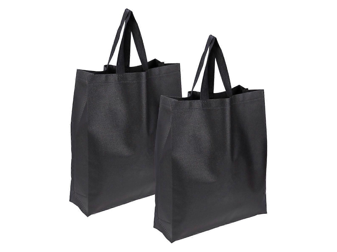 Juego de 2 bolsas de compra plegables de tela no tejida, duraderas y ecológicas, con gran capacidad de almacenamiento. GOKOCO
