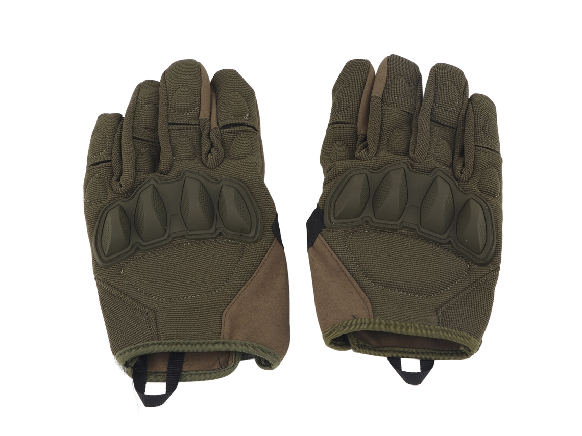 Guantes De Moto Transpirables Con Pantalla Táctil Protección De Dedos Enteros Verdes Talla Media