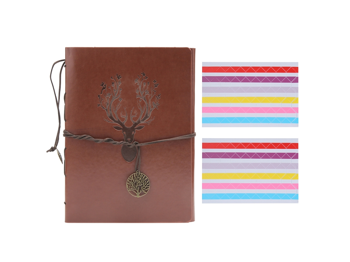 Álbum De Fotos Diy Con Pegatinas Y Cubierta De Cuero Sintético, 30 Páginas, Ideal Para Álbumes De Recortes, Regalos De Cumpleaños Y Navidad.