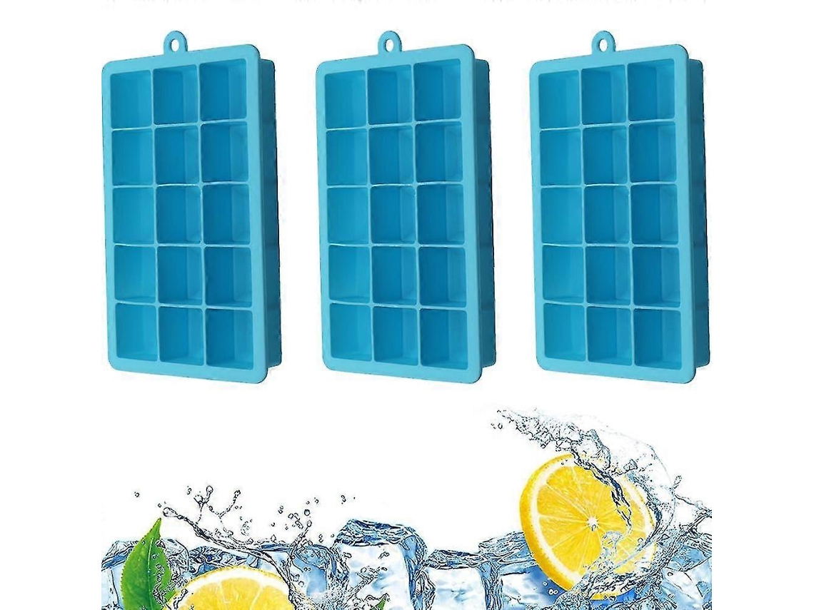 Moldes De Hielo Flexibles Para Whisky Con Liberación Fácil, Ideales Para Hogar, Fiesta Y Bar Azul Cielo