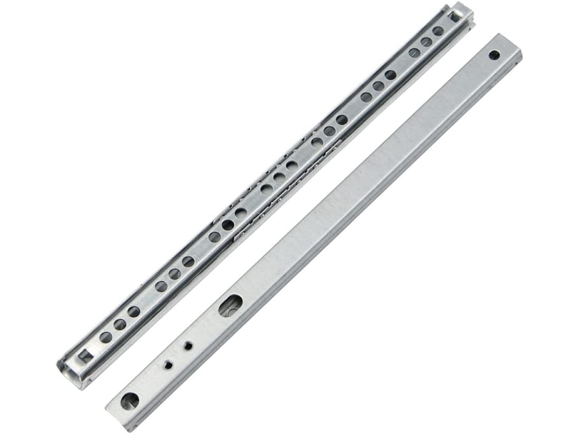 2 Guías Para Cajones De Acero De 406 Mm (16 Pulgadas) Y 16 Rodamientos De Bolas De 8 Pulgadas (16 Piezas)