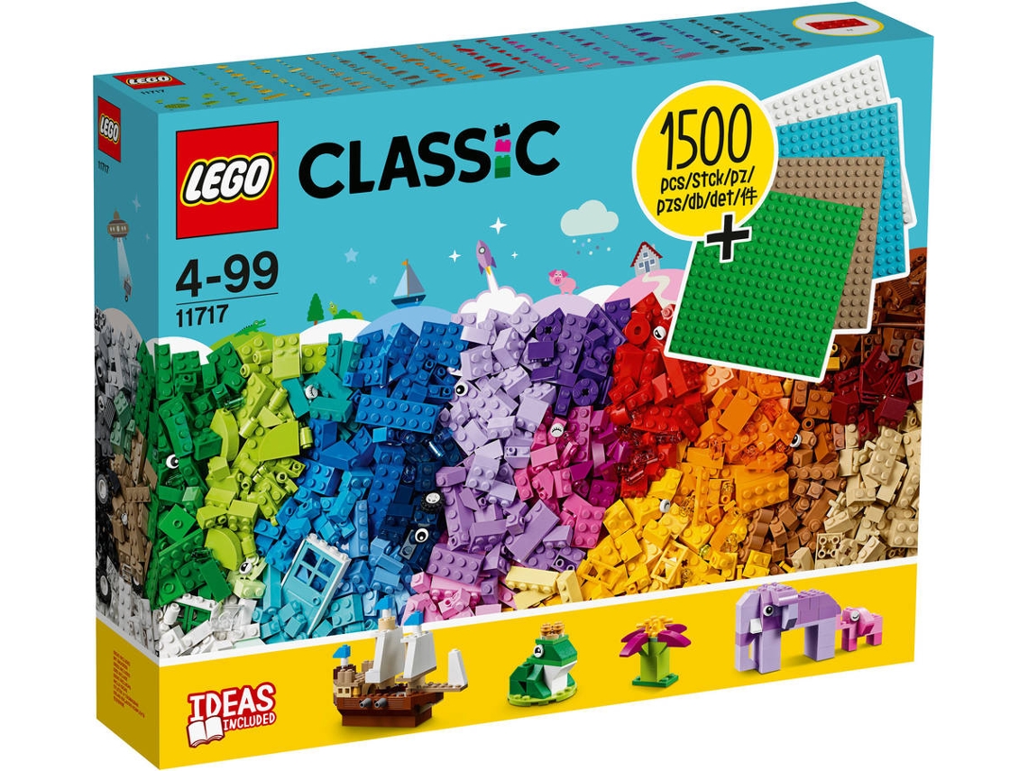 LEGO Classic: Placas, Tijolos e Peças (Idade Mínima: ‍4 - 1504 Peças)