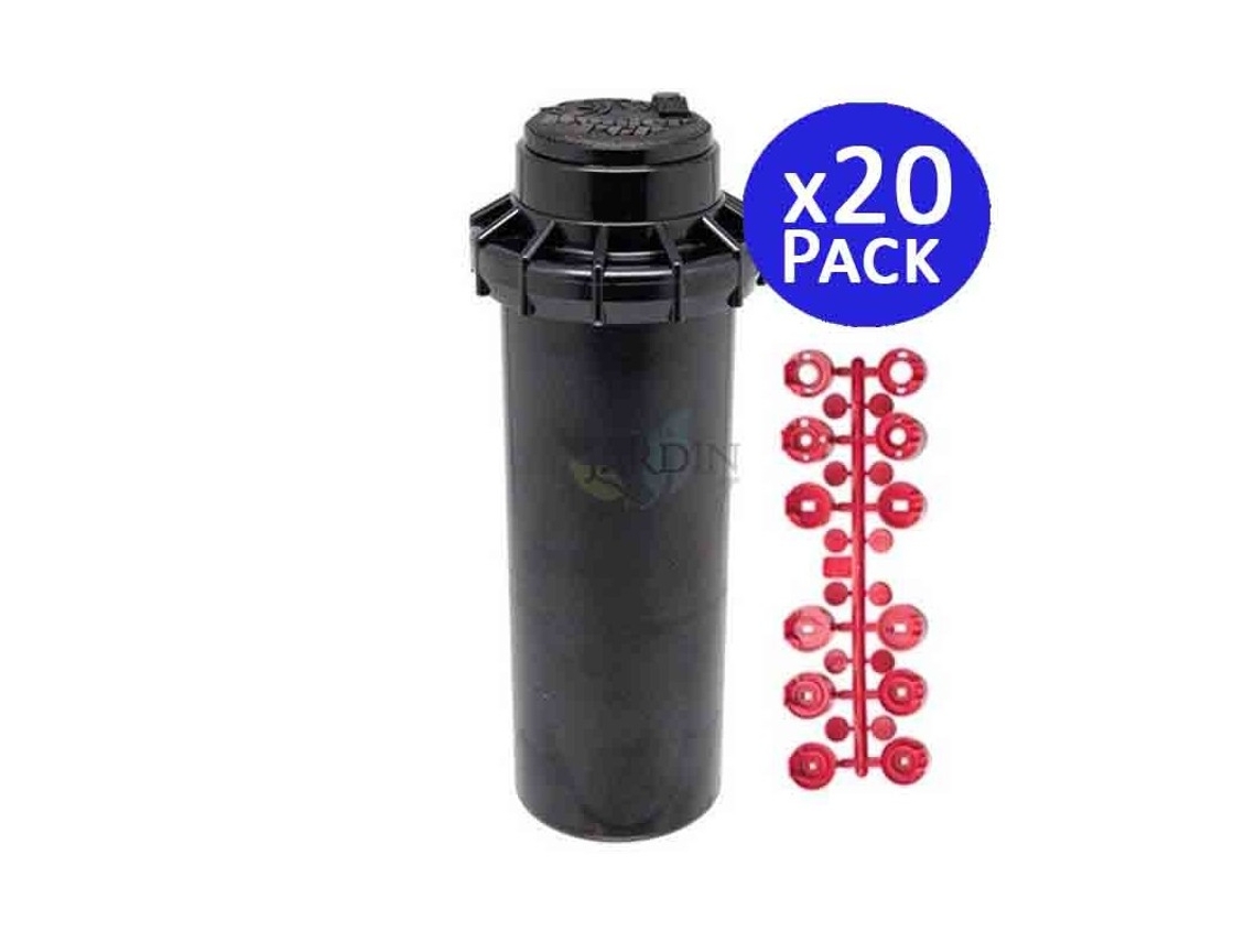 Aspersor de Riego HUNTER Pgp-Adj 3/4 Alcance 6,4 a 15,8 M Pack 20 HUNTER