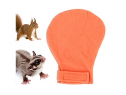 Luva Laranja Para Pets Pequenos, Confortável E Anti-mordida, Indicada Para Hamsters, Ouriços E Roedores.