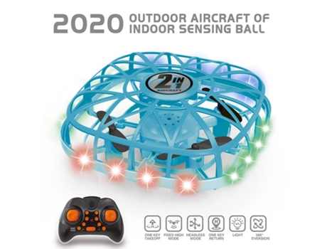 Mini Drone, RC UFO Aircraft (Duración de la batería: 6 min - Azul) YIZHOOD