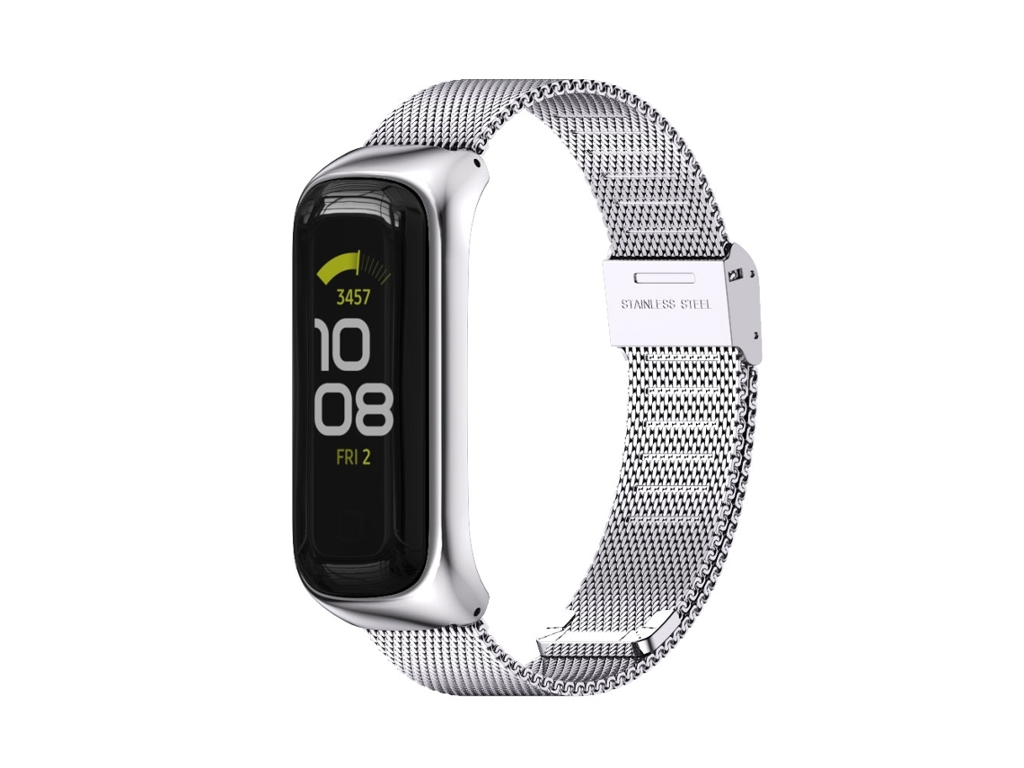 Correa Smartwatch para Samsung Galaxy Fit 2 CUICH Hebilla de Acero Inoxidable (Plata)