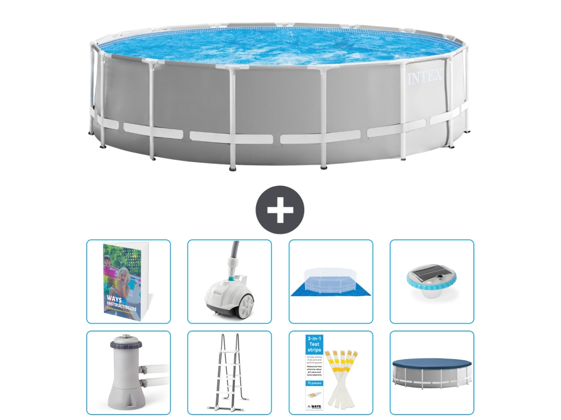 Intex Piscina Prism Frame Redonda - 457x122 Cm - 9-peças S552