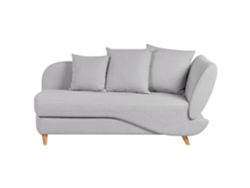 Chaise longue BELIANI Meri de Lino Gris 156x69x73