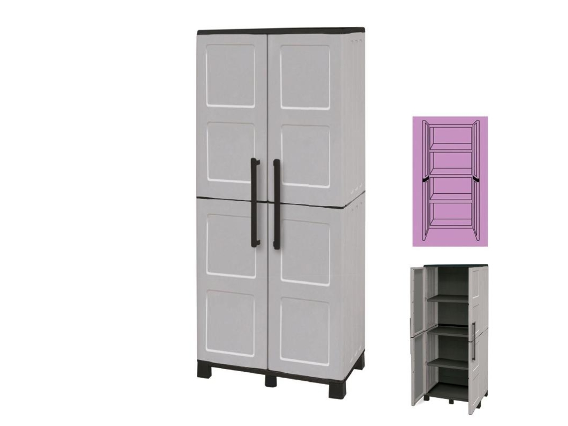 Armario de Exterior MAURER Resina 68x37x169 cm. Alto.