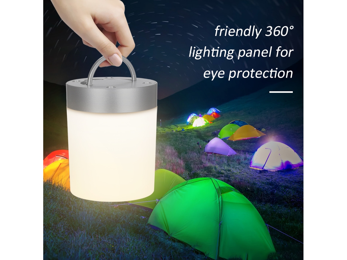 Lámpara De Noche Rgb Portátil Recargable Por Usb Con Regulador De Intensidad Y Control Táctil Para Mesita De Noche.