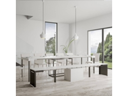 Banco Extensível Branco Entrada Da Cozinha Da Sala de Jantar Walk ITAMOBY (55x40-305cm)