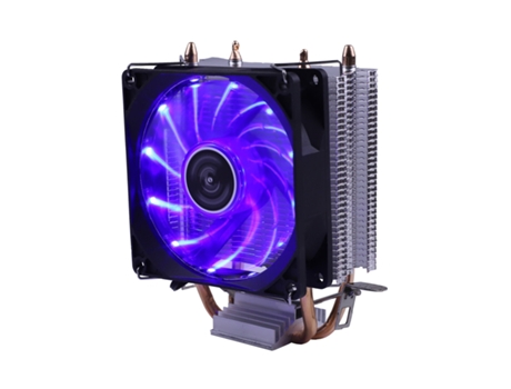 Cooler SLOWMOOSE CPU de Enfriamiento con 3 Pinos para Intel Quiet Ventilador Radiador (Lámpada Azul)