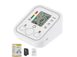 Monitor de presión arterial avanzado para uso doméstico, dispositivo de brazo, lecturas precisas, pantalla LED. GOKOCO