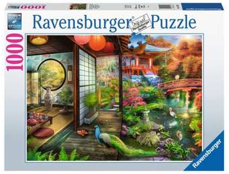 Puzzle RAVENSBURGER Kyoto Japanese Garden Teahouse rompecabezas 1000 pieza(s) Edificios