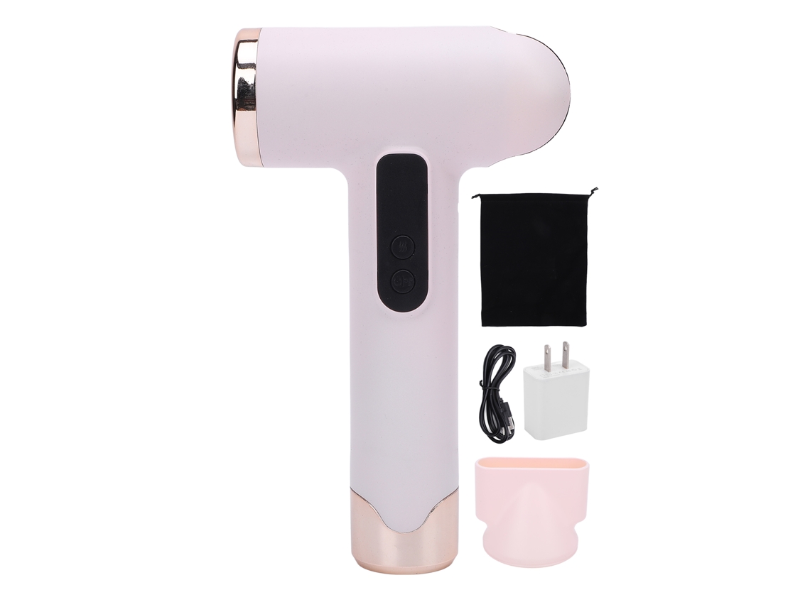 Secador de pelo portátil inalámbrico Danu, 100000 rpm, 200 W, recargable por USB, batería de 15000 mAh, bajo nivel de ruido.