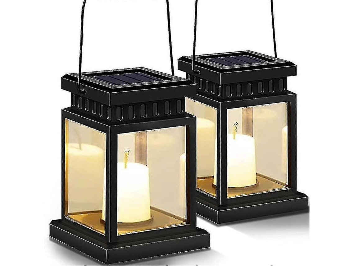Lámparas colgantes solares para jardín, estilo retro, LED, resistentes al agua.