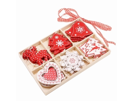 Decoraciones mixtas para árboles de Navidad, paquete de 24