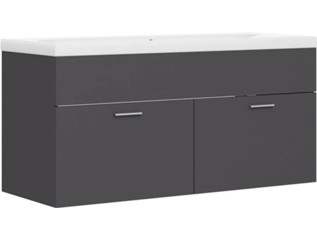 Mueble con Lavabo VIDAXL Aglomerado Gris