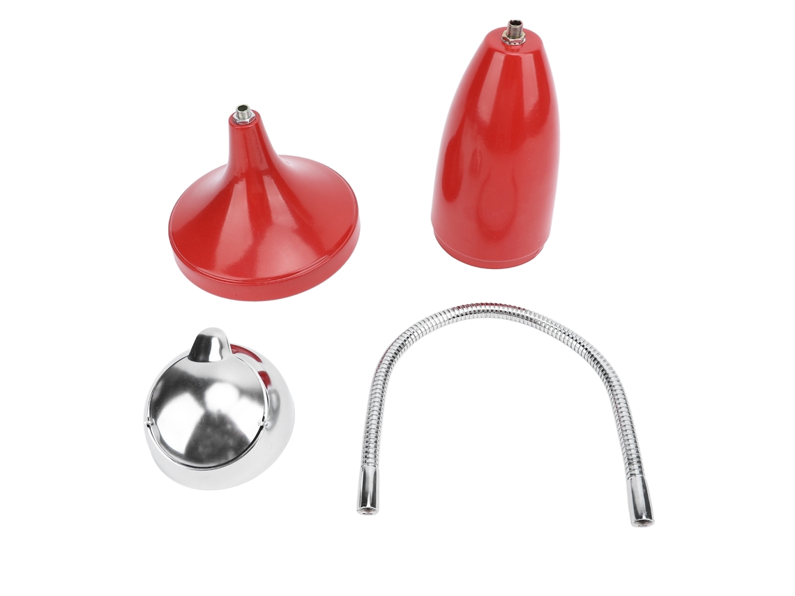Cenicero De Suelo Ajustable Con Tapa Resistente Al Viento Para Uso Interior Y Exterior - Rojo