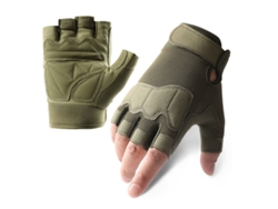 Guantes de moto Fioretto para hombre, transpirables y con protección, de medio dedo para ciclismo, senderismo, escalada y deportes al aire libre.