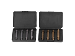 Kit Extractor De Tornillos Rotos De 8 Piezas - Elimina Tornillos Dañados - Herramienta Plateada Y Dorada
