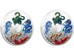 2 Piezas De Soporte Para Boletos De Lotería Con Figuras De Criaturas Míticas Antiguas