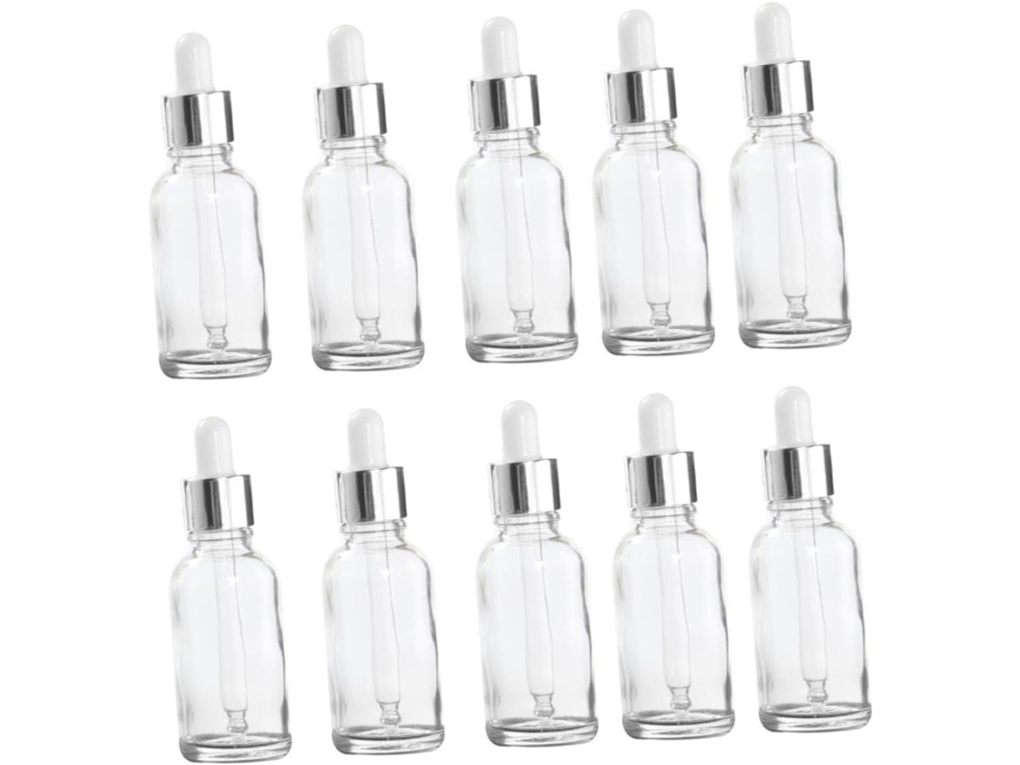 Flacons De Cosmétiques Compte, Gouttes Étanche Y Fermeture Hermétique 10 Pièces En Verre 30ml Po...