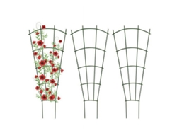 Jardinera rectangular de metal verde de 61 x 152 cm (2 unidades)