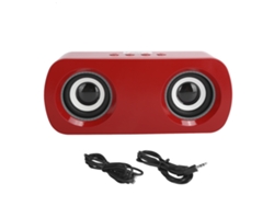Altavoz Bluetooth Inteligente Sada A9, Mini Altavoz Multimedia Audio 5.0, Rojo