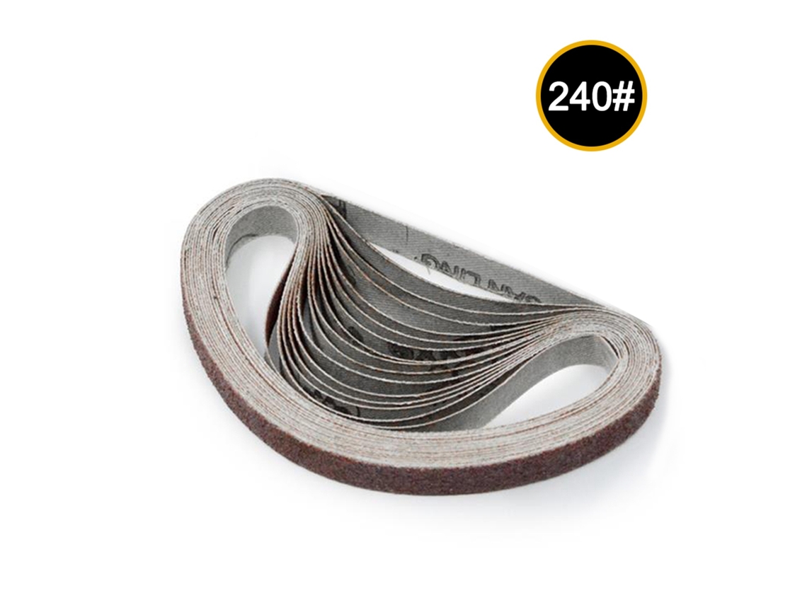 10 Peças De Cintas Abrasivas De Lija 10x330mm Grano 240 Herramientas De Lijado Pulido Para Lijadoras Herramientas Rotativas