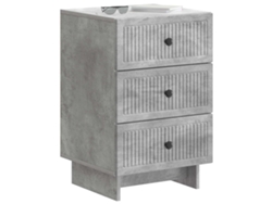 Maison Exclusive - Armario De Noche Con Cajón Gris Hormigón 43 X 41 X 66,5 Cm