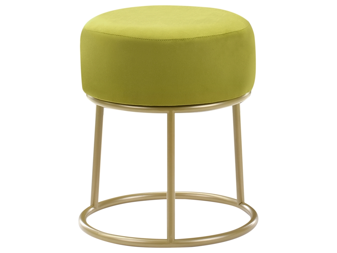 Taburete Beliani Delco Terciopelo Verde 35x35x40