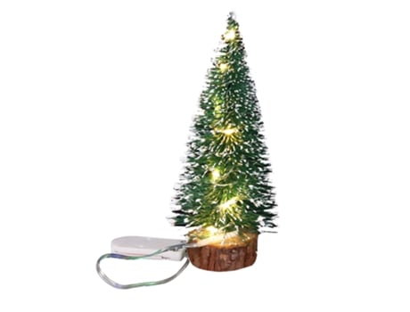Pequeños árboles de Navidad de pino, para regalo de Navidad, fiesta de vacaciones, decoración del árbol del hogar, blanco cálido