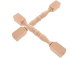 2 Piezas De Husillos Decorativos De Madera Maciza Para Muebles, Postes Sin Pintar Para