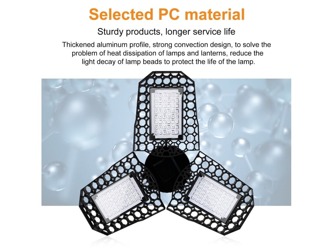 2026-luz De Crecimiento Led Plegable Espectro Rojo Y Azul Para Plantas Con Trellis De Tres Hojas