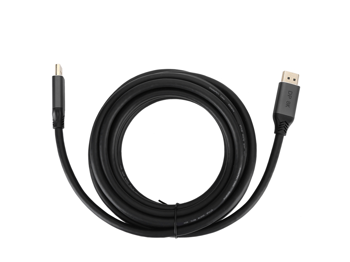 Cabo Dp Para Dp 1.4 Macho Para Macho 8k 32.4gbps 4k 144hz 5m Compatibilidade Universal