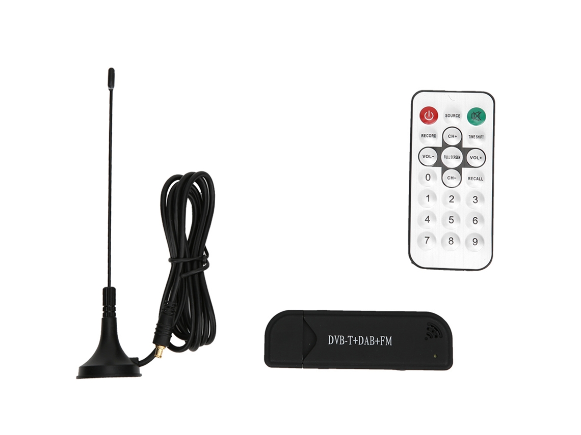 Sintonizador Usb Dvb-t Fm Sdr Rtl2832u Para Tv Digital