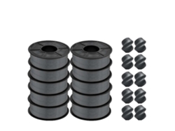 Filamento para impresora 3D, ABS ecológico, 1,75 mm de diámetro, PLA Plus Gy, 10 rollos OEM