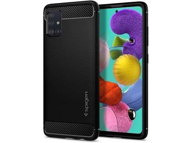 Funda Samsung Samsung A71 SPIGEN Rugged Armor Negro