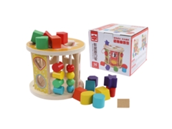 Brinquedo Educativo De Blocos De Formas De Madeira Com 13 Buracos Para Crianças Meninas E Meninos