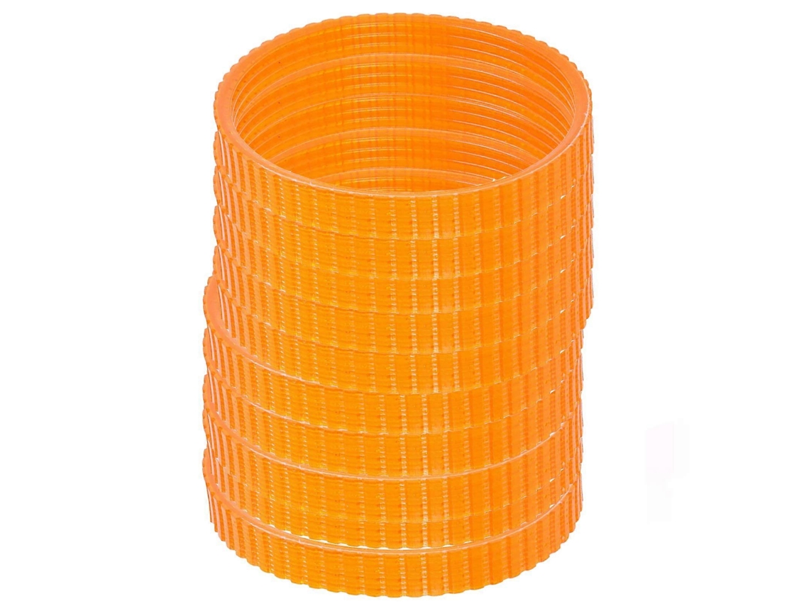 10 Cintas De Transmisión De Poliuretano Para Cepillo Eléctrico 1900b Ancho 9.6mm Largo 238mm Naranja