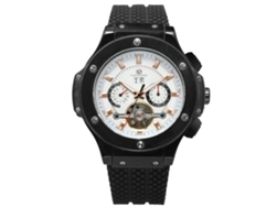 Relógio Masculino De Moda De Pulso Analógico Quartz Simulação Mecânica À Prova De Água Casual