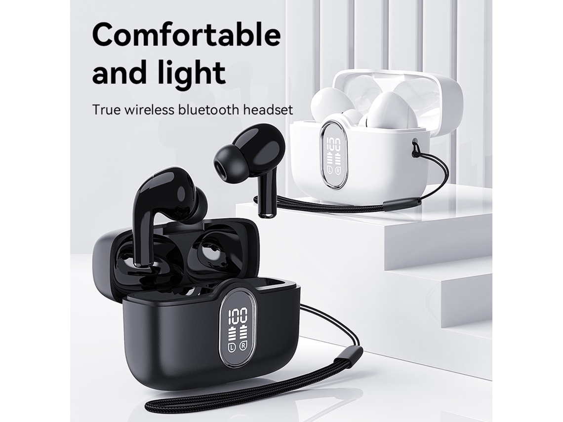 Auriculares Inalámbricos Bluetooth 5.3 Ipx4 Con Pantalla Led Para Deportes, Teléfono Móvil Y Portátil.