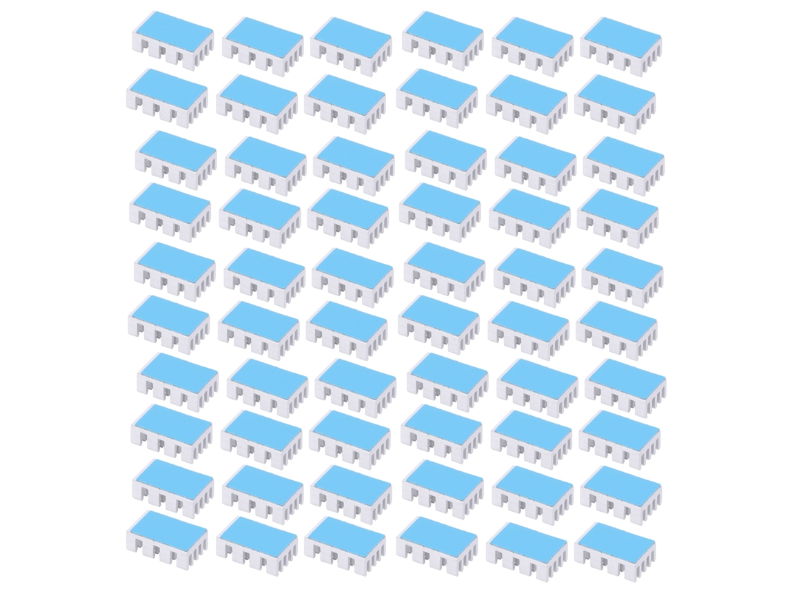 60 Piezas Módulo De Disipadores De Calor De Aluminio Placa Radiador Para Componentes Electrónicos Routers