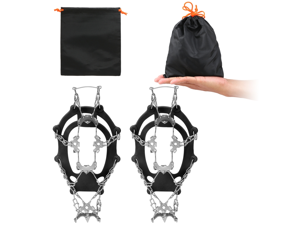 Yncm-cleats De Hielo 21 Dientes Para Senderismo Y Nieve