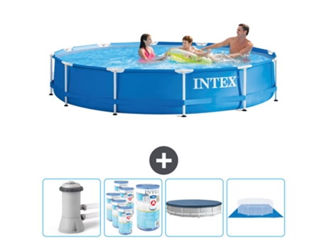 Piscina Tubular INTEX 28212GN-CB88 (6503 L - 366x76cm)