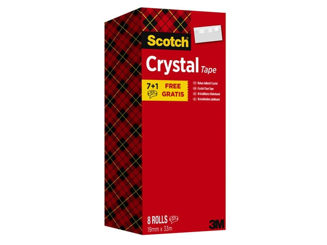 3M 7100026961 Cinta Adhesiva Apto para Uso En Interior 33 M Cloruro de Polivinilo Pvc Transparente